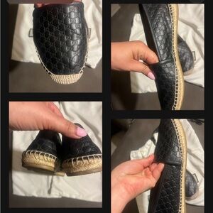 Gucci Black Quilted Slip-On Loafers